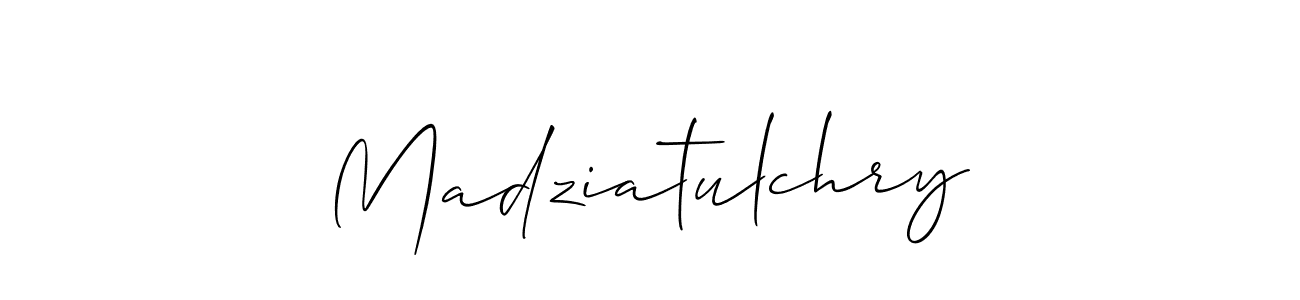 Also You can easily find your signature by using the search form. We will create Madziatulchry name handwritten signature images for you free of cost using Allison_Script sign style. Madziatulchry signature style 2 images and pictures png