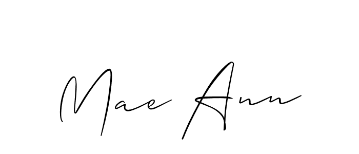 How to make Mae Ann signature? Allison_Script is a professional autograph style. Create handwritten signature for Mae Ann name. Mae Ann signature style 2 images and pictures png