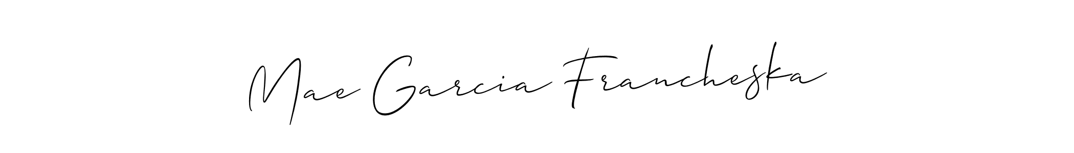 Once you've used our free online signature maker to create your best signature Allison_Script style, it's time to enjoy all of the benefits that Mae Garcia Francheska name signing documents. Mae Garcia Francheska signature style 2 images and pictures png