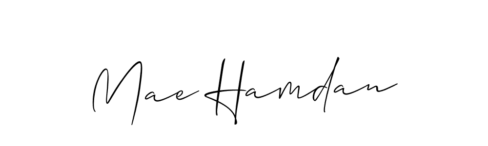 Also You can easily find your signature by using the search form. We will create Mae Hamdan name handwritten signature images for you free of cost using Allison_Script sign style. Mae Hamdan signature style 2 images and pictures png