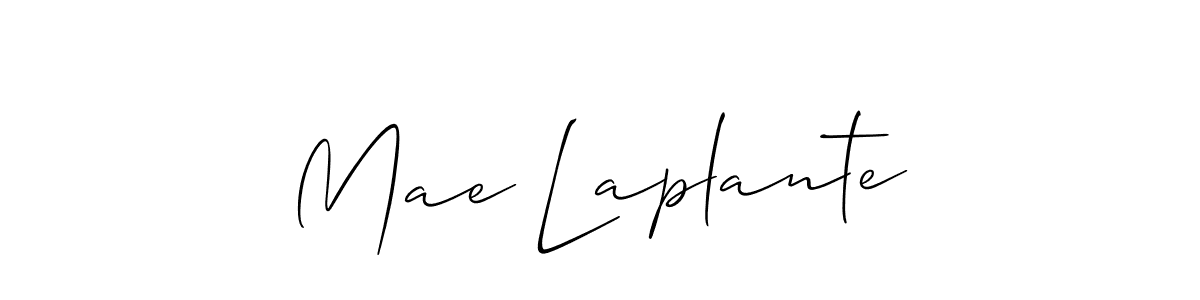 Allison_Script is a professional signature style that is perfect for those who want to add a touch of class to their signature. It is also a great choice for those who want to make their signature more unique. Get Mae Laplante name to fancy signature for free. Mae Laplante signature style 2 images and pictures png