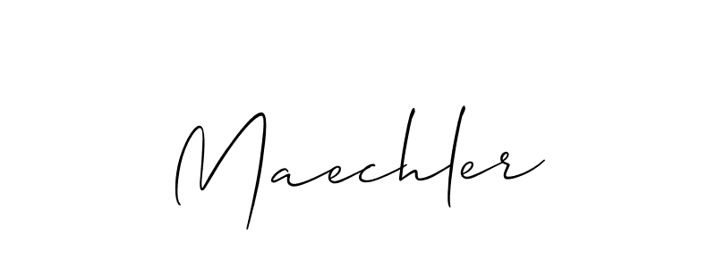 Best and Professional Signature Style for Maechler. Allison_Script Best Signature Style Collection. Maechler signature style 2 images and pictures png