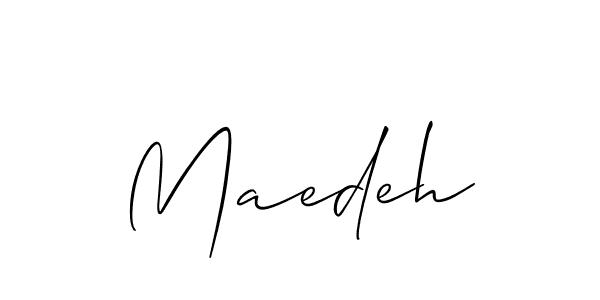 Similarly Allison_Script is the best handwritten signature design. Signature creator online .You can use it as an online autograph creator for name Maedeh. Maedeh signature style 2 images and pictures png