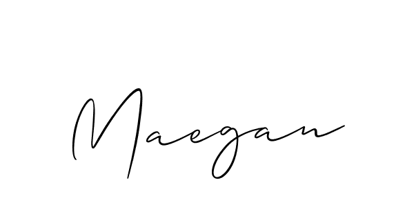 Use a signature maker to create a handwritten signature online. With this signature software, you can design (Allison_Script) your own signature for name Maegan. Maegan signature style 2 images and pictures png