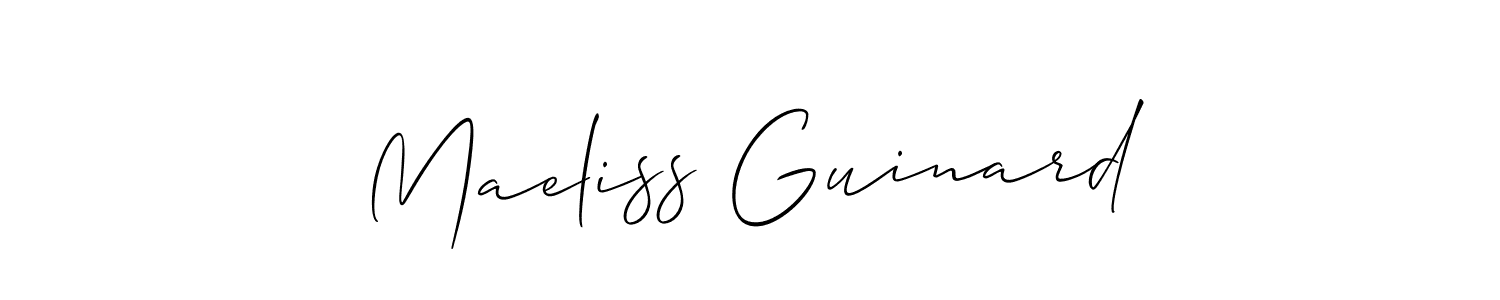 This is the best signature style for the Maeliss Guinard name. Also you like these signature font (Allison_Script). Mix name signature. Maeliss Guinard signature style 2 images and pictures png