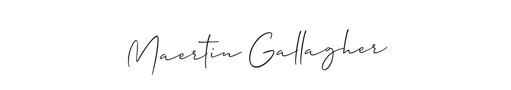 Also we have Maertin Gallagher name is the best signature style. Create professional handwritten signature collection using Allison_Script autograph style. Maertin Gallagher signature style 2 images and pictures png