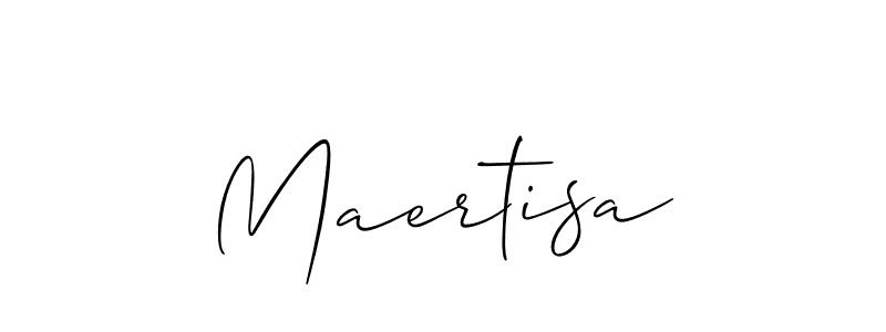 Create a beautiful signature design for name Maertisa. With this signature (Allison_Script) fonts, you can make a handwritten signature for free. Maertisa signature style 2 images and pictures png