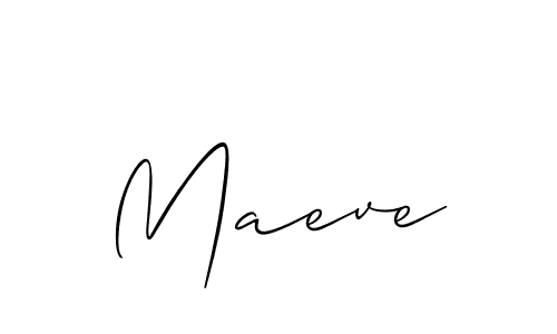 Use a signature maker to create a handwritten signature online. With this signature software, you can design (Allison_Script) your own signature for name Maeve. Maeve signature style 2 images and pictures png