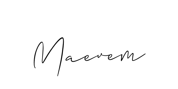 It looks lik you need a new signature style for name Maevem. Design unique handwritten (Allison_Script) signature with our free signature maker in just a few clicks. Maevem signature style 2 images and pictures png