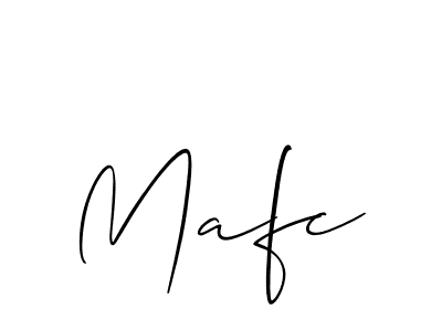 You should practise on your own different ways (Allison_Script) to write your name (Mafc) in signature. don't let someone else do it for you. Mafc signature style 2 images and pictures png