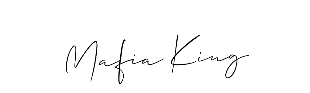 You should practise on your own different ways (Allison_Script) to write your name (Mafia King) in signature. don't let someone else do it for you. Mafia King signature style 2 images and pictures png