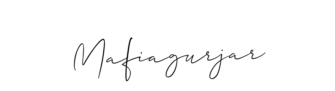 Create a beautiful signature design for name Mafiagurjar. With this signature (Allison_Script) fonts, you can make a handwritten signature for free. Mafiagurjar signature style 2 images and pictures png