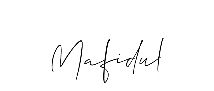 How to make Mafidul signature? Allison_Script is a professional autograph style. Create handwritten signature for Mafidul name. Mafidul signature style 2 images and pictures png