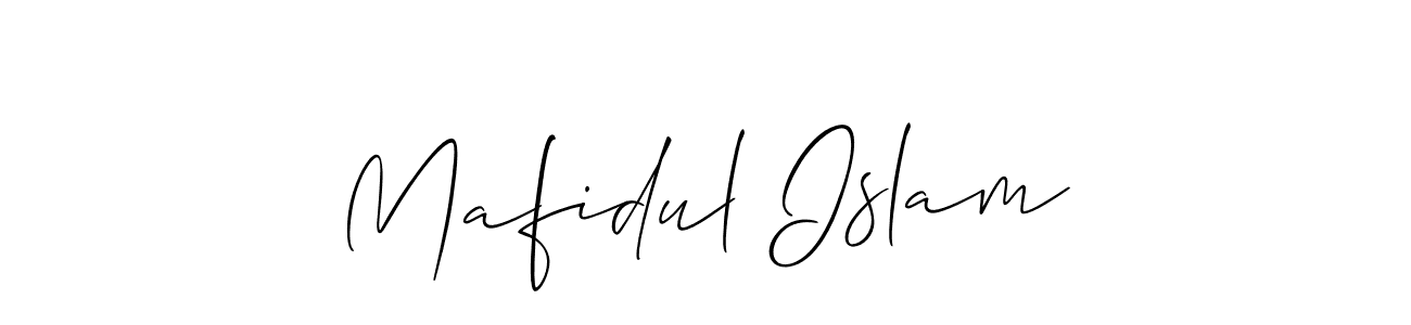 Use a signature maker to create a handwritten signature online. With this signature software, you can design (Allison_Script) your own signature for name Mafidul Islam. Mafidul Islam signature style 2 images and pictures png