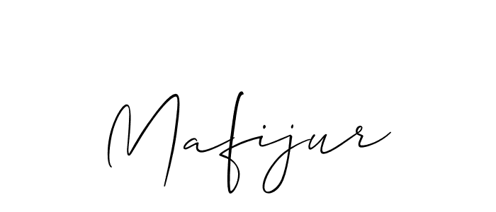 Use a signature maker to create a handwritten signature online. With this signature software, you can design (Allison_Script) your own signature for name Mafijur. Mafijur signature style 2 images and pictures png