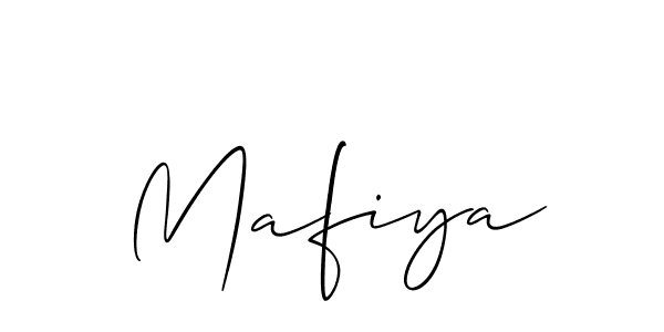 It looks lik you need a new signature style for name Mafiya. Design unique handwritten (Allison_Script) signature with our free signature maker in just a few clicks. Mafiya signature style 2 images and pictures png