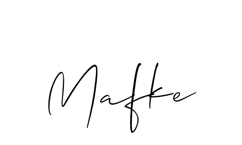 Allison_Script is a professional signature style that is perfect for those who want to add a touch of class to their signature. It is also a great choice for those who want to make their signature more unique. Get Mafke name to fancy signature for free. Mafke signature style 2 images and pictures png