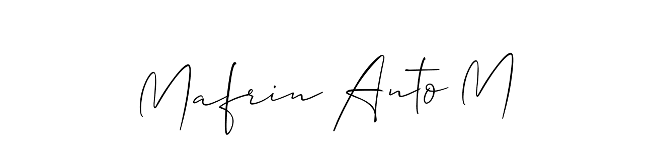 You should practise on your own different ways (Allison_Script) to write your name (Mafrin Anto M) in signature. don't let someone else do it for you. Mafrin Anto M signature style 2 images and pictures png