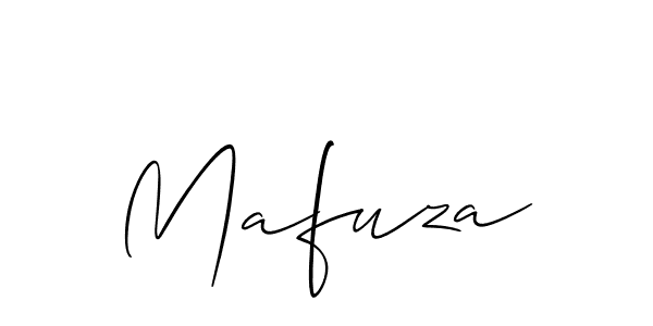 Make a short Mafuza signature style. Manage your documents anywhere anytime using Allison_Script. Create and add eSignatures, submit forms, share and send files easily. Mafuza signature style 2 images and pictures png