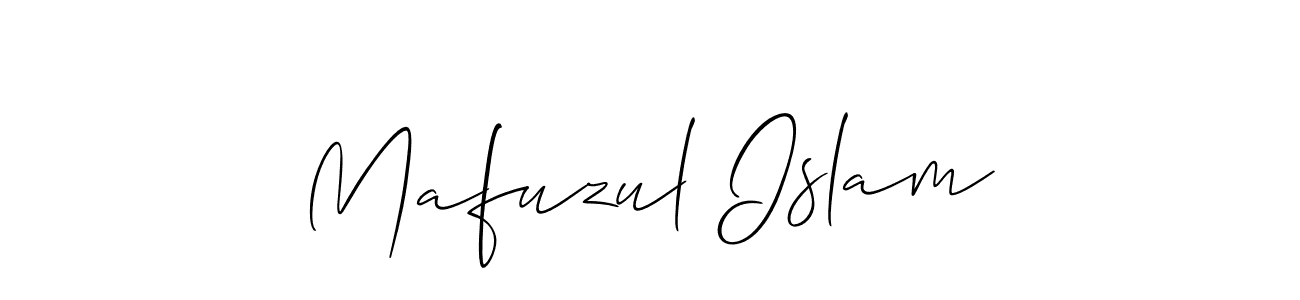 Use a signature maker to create a handwritten signature online. With this signature software, you can design (Allison_Script) your own signature for name Mafuzul Islam. Mafuzul Islam signature style 2 images and pictures png