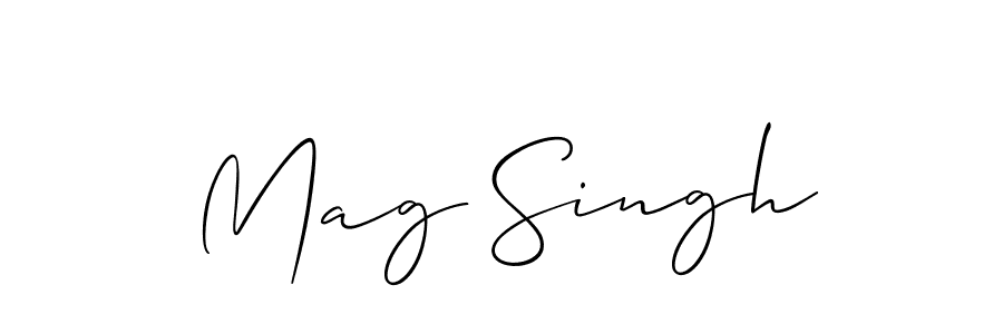 Mag Singh stylish signature style. Best Handwritten Sign (Allison_Script) for my name. Handwritten Signature Collection Ideas for my name Mag Singh. Mag Singh signature style 2 images and pictures png