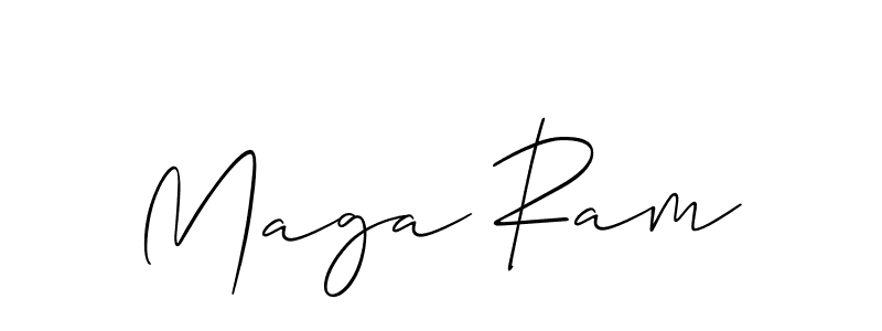 if you are searching for the best signature style for your name Maga Ram. so please give up your signature search. here we have designed multiple signature styles  using Allison_Script. Maga Ram signature style 2 images and pictures png