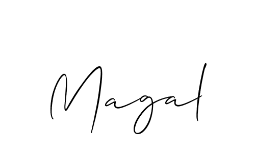 How to make Magal signature? Allison_Script is a professional autograph style. Create handwritten signature for Magal name. Magal signature style 2 images and pictures png