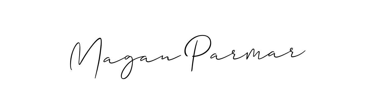 if you are searching for the best signature style for your name Magan Parmar. so please give up your signature search. here we have designed multiple signature styles  using Allison_Script. Magan Parmar signature style 2 images and pictures png