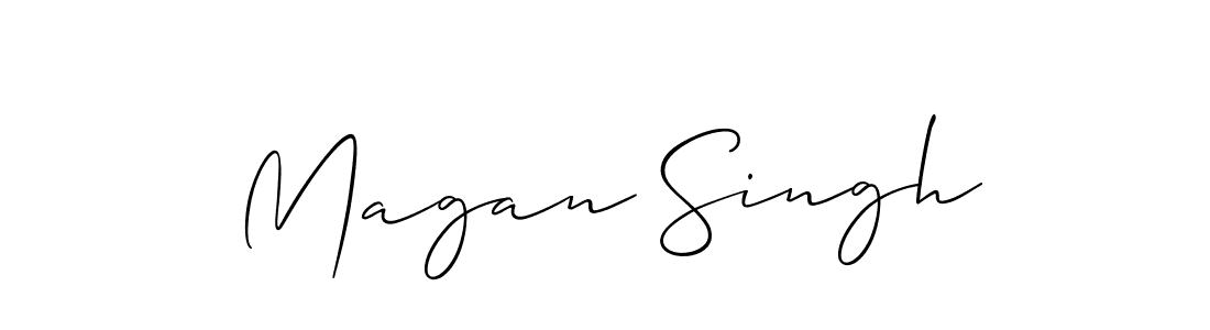 Also You can easily find your signature by using the search form. We will create Magan Singh name handwritten signature images for you free of cost using Allison_Script sign style. Magan Singh signature style 2 images and pictures png