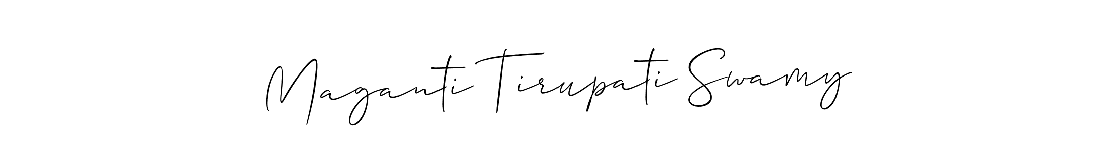 Check out images of Autograph of Maganti Tirupati Swamy name. Actor Maganti Tirupati Swamy Signature Style. Allison_Script is a professional sign style online. Maganti Tirupati Swamy signature style 2 images and pictures png
