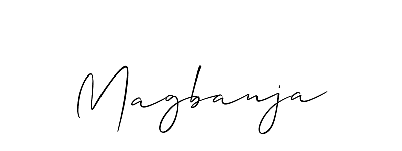 Make a short Magbanja signature style. Manage your documents anywhere anytime using Allison_Script. Create and add eSignatures, submit forms, share and send files easily. Magbanja signature style 2 images and pictures png