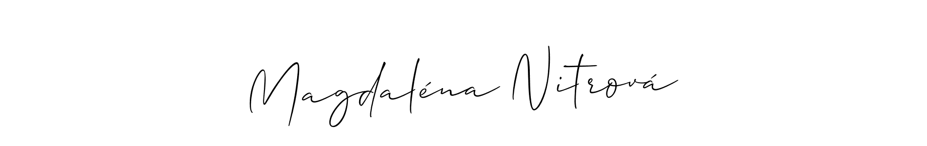 if you are searching for the best signature style for your name Magdaléna Nitrová. so please give up your signature search. here we have designed multiple signature styles  using Allison_Script. Magdaléna Nitrová signature style 2 images and pictures png