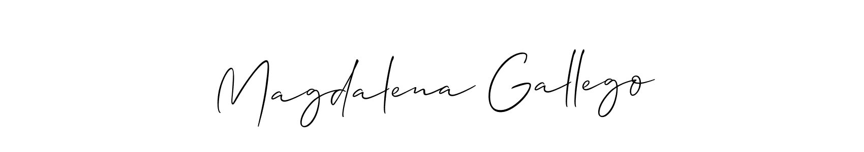 You can use this online signature creator to create a handwritten signature for the name Magdalena Gallego. This is the best online autograph maker. Magdalena Gallego signature style 2 images and pictures png