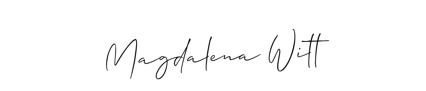 You can use this online signature creator to create a handwritten signature for the name Magdalena Witt. This is the best online autograph maker. Magdalena Witt signature style 2 images and pictures png