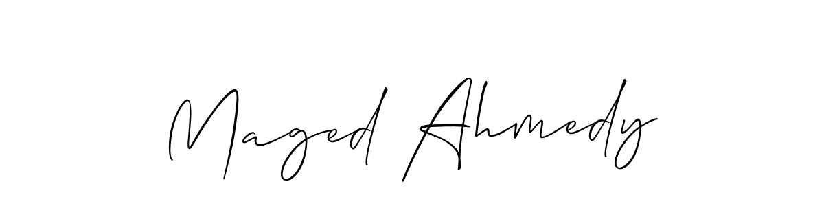 Here are the top 10 professional signature styles for the name Maged Ahmedy. These are the best autograph styles you can use for your name. Maged Ahmedy signature style 2 images and pictures png