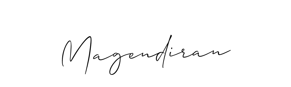 You can use this online signature creator to create a handwritten signature for the name Magendiran. This is the best online autograph maker. Magendiran signature style 2 images and pictures png