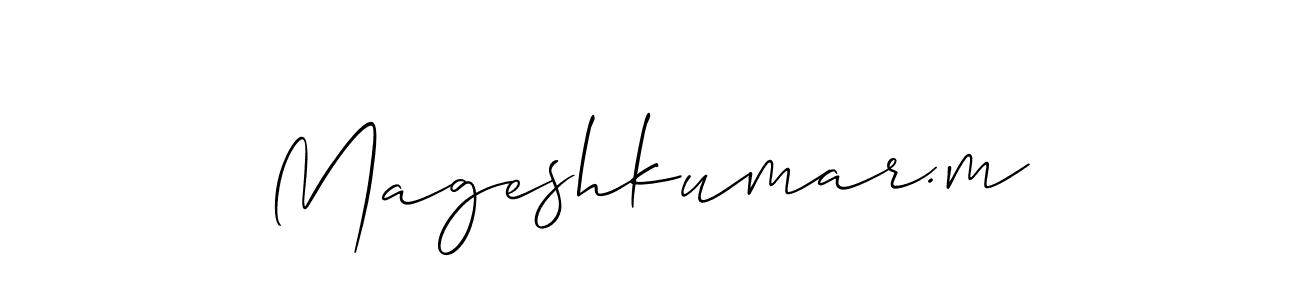 You can use this online signature creator to create a handwritten signature for the name Mageshkumar.m. This is the best online autograph maker. Mageshkumar.m signature style 2 images and pictures png