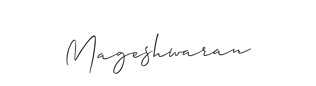 Mageshwaran stylish signature style. Best Handwritten Sign (Allison_Script) for my name. Handwritten Signature Collection Ideas for my name Mageshwaran. Mageshwaran signature style 2 images and pictures png