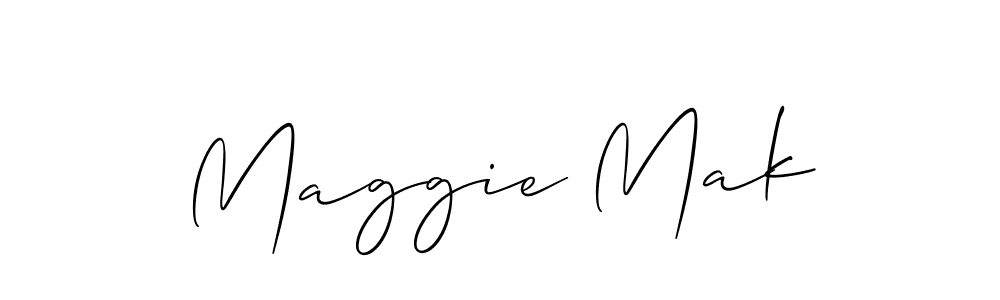 How to make Maggie Mak signature? Allison_Script is a professional autograph style. Create handwritten signature for Maggie Mak name. Maggie Mak signature style 2 images and pictures png