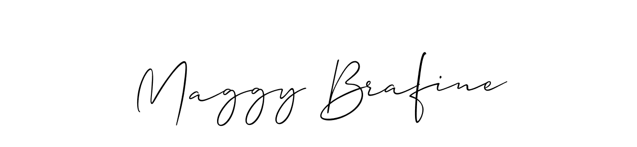 Design your own signature with our free online signature maker. With this signature software, you can create a handwritten (Allison_Script) signature for name Maggy Brafine. Maggy Brafine signature style 2 images and pictures png