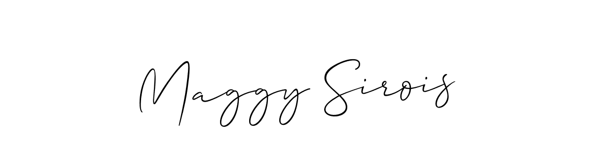 Also we have Maggy Sirois name is the best signature style. Create professional handwritten signature collection using Allison_Script autograph style. Maggy Sirois signature style 2 images and pictures png