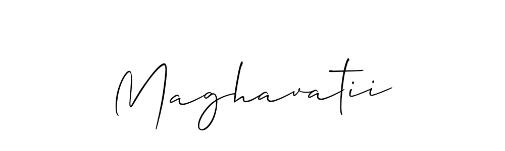Make a beautiful signature design for name Maghavatii. With this signature (Allison_Script) style, you can create a handwritten signature for free. Maghavatii signature style 2 images and pictures png