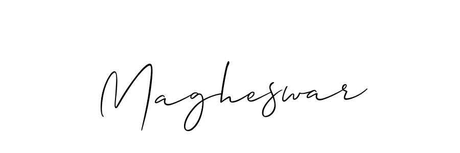 It looks lik you need a new signature style for name Magheswar. Design unique handwritten (Allison_Script) signature with our free signature maker in just a few clicks. Magheswar signature style 2 images and pictures png
