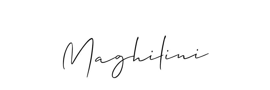 if you are searching for the best signature style for your name Maghilini. so please give up your signature search. here we have designed multiple signature styles  using Allison_Script. Maghilini signature style 2 images and pictures png