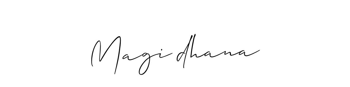 Here are the top 10 professional signature styles for the name Magi❤dhana. These are the best autograph styles you can use for your name. Magi❤dhana signature style 2 images and pictures png