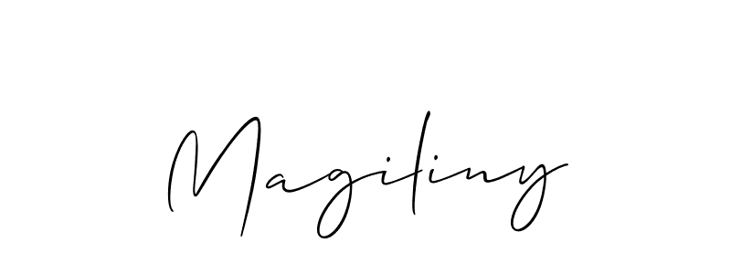 Best and Professional Signature Style for Magiliny. Allison_Script Best Signature Style Collection. Magiliny signature style 2 images and pictures png