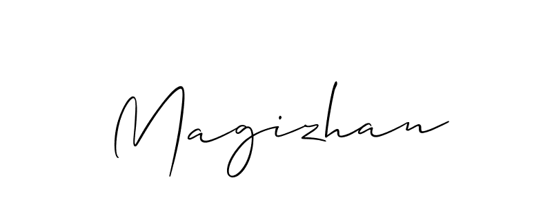 Make a short Magizhan signature style. Manage your documents anywhere anytime using Allison_Script. Create and add eSignatures, submit forms, share and send files easily. Magizhan signature style 2 images and pictures png