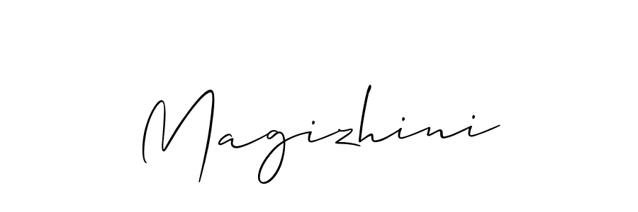 Best and Professional Signature Style for Magizhini. Allison_Script Best Signature Style Collection. Magizhini signature style 2 images and pictures png