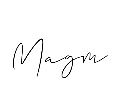 if you are searching for the best signature style for your name Magm. so please give up your signature search. here we have designed multiple signature styles  using Allison_Script. Magm signature style 2 images and pictures png