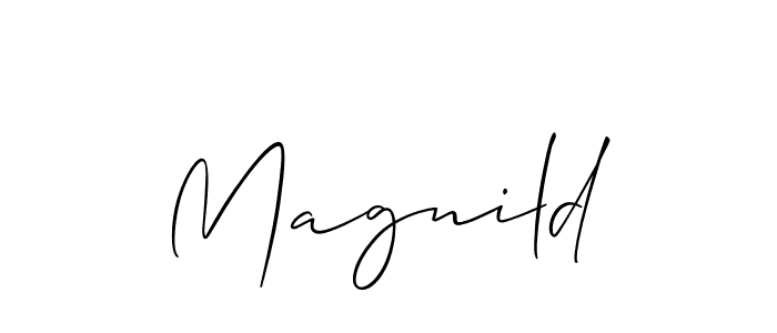 Also we have Magnild name is the best signature style. Create professional handwritten signature collection using Allison_Script autograph style. Magnild signature style 2 images and pictures png